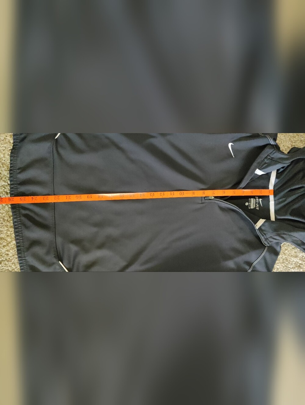 Nike Women's Black 1/2 Zip Hoodie - Picture 6 of 8